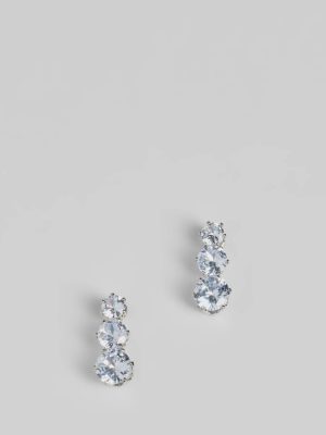 Shimmering Glam Cubic Zirconia Drop Earrings