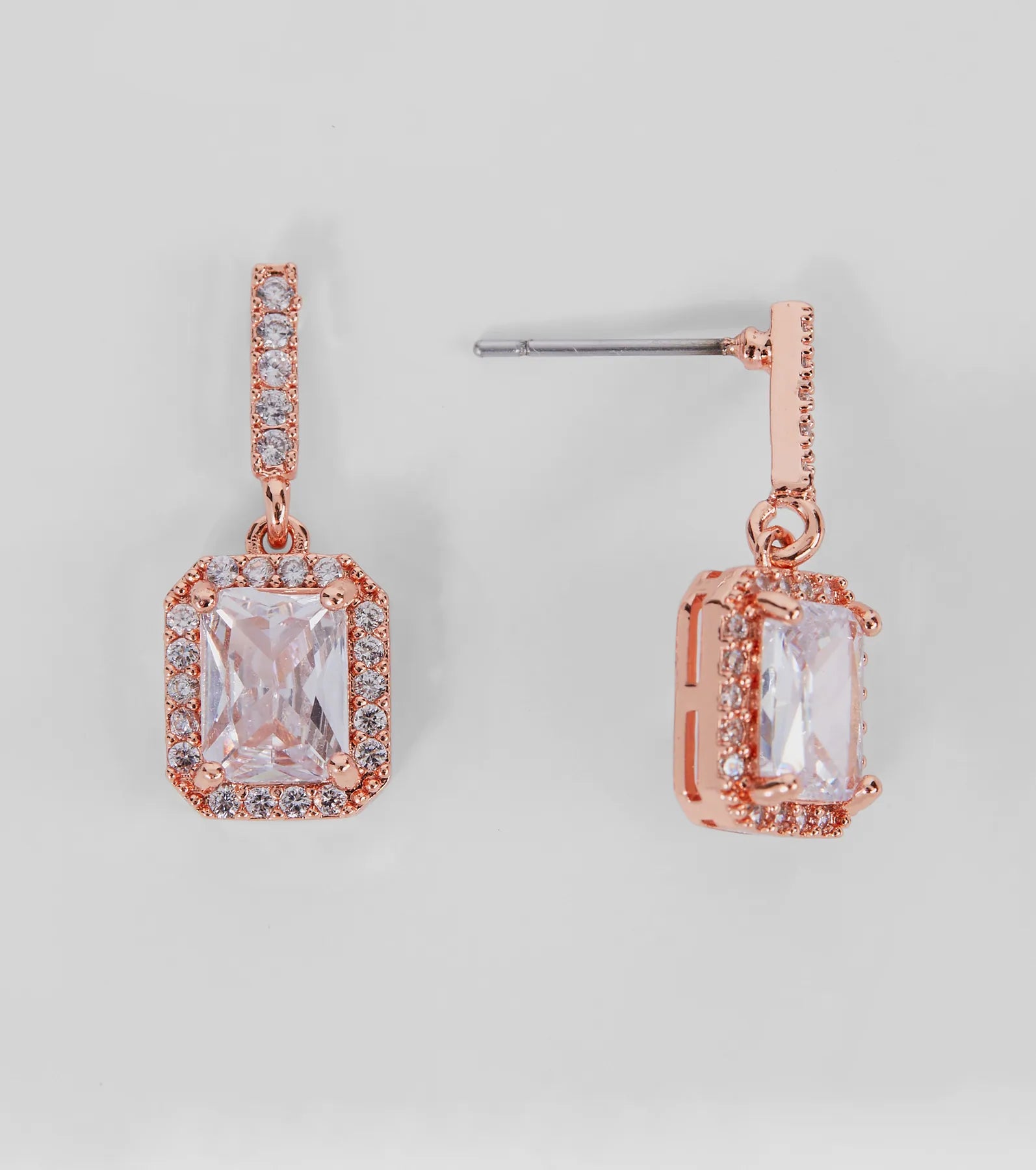 Glitzy Goals Cubic Zirconia Pendant Drop Earrings - Image 4