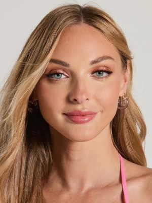 In The Clear Lucite Hoop Earrings