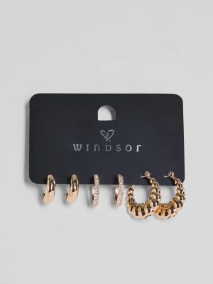 Match My Energy Three-Pack Hoop Earrings
