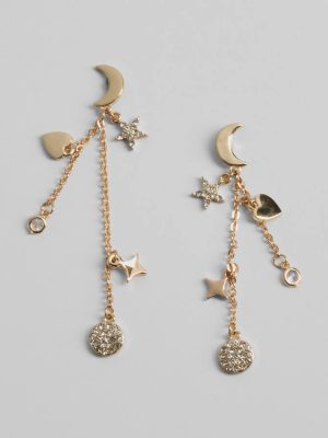 Mystical Chic Celestial Rhinestone Earrings