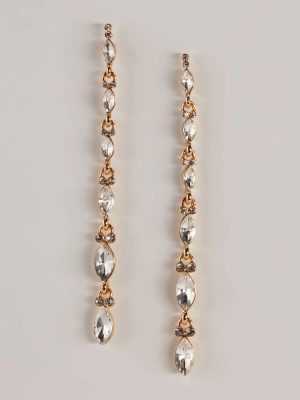 Sophisticated Shine Clear Rhinestone Earrings