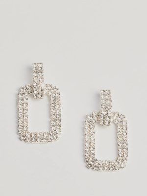 Sparkly Status Rhinestone Statement Earrings