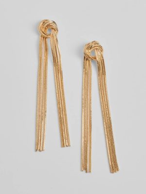 Fab And Fierce Fringe Metal Earrings