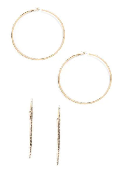 Large Rhinestone Hoops - Image 2