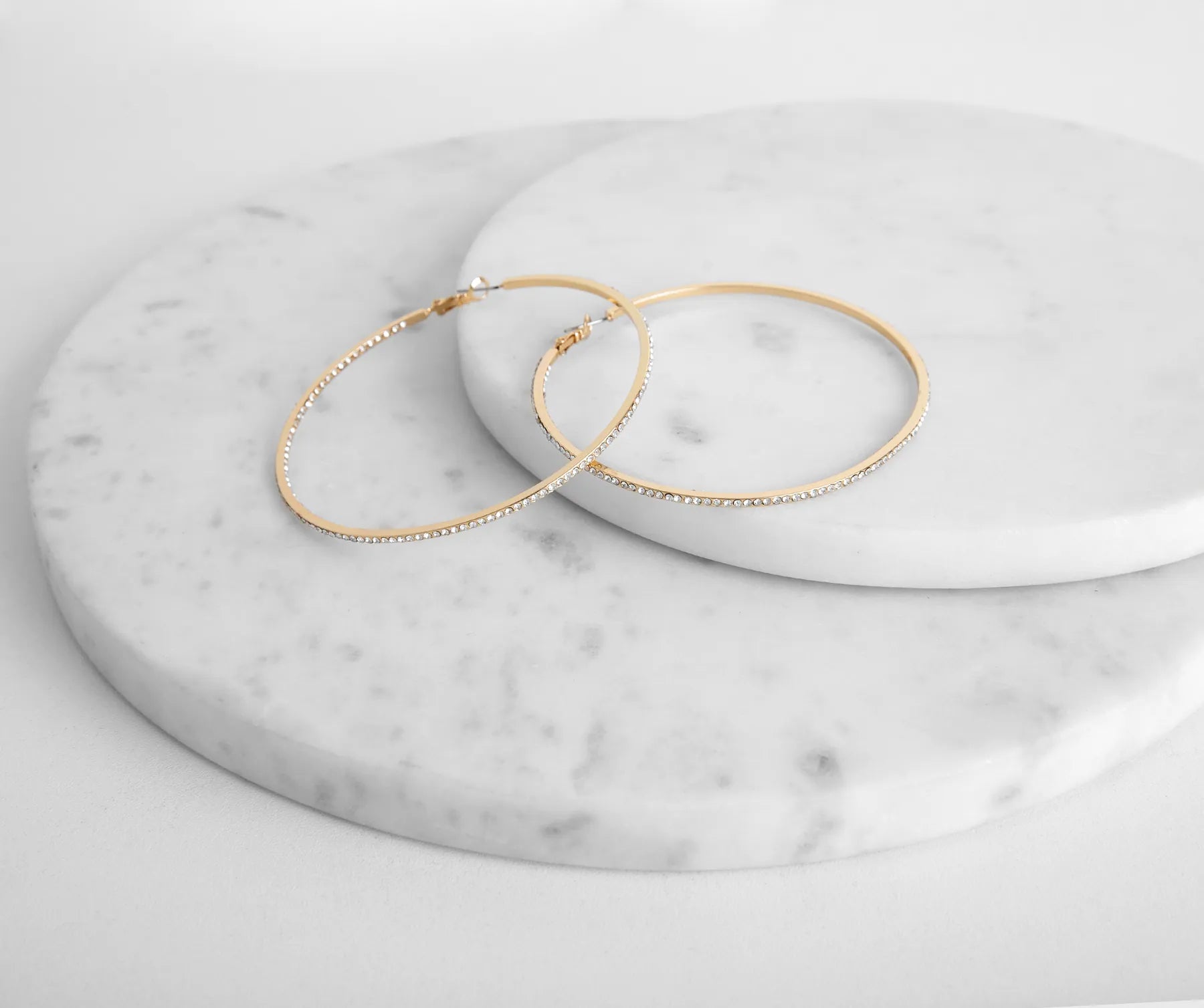 Large Rhinestone Hoops - Image 3