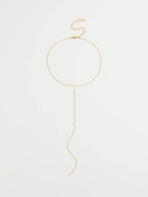 Glam Allure Cubic Zirconia Long Lariat Necklace
