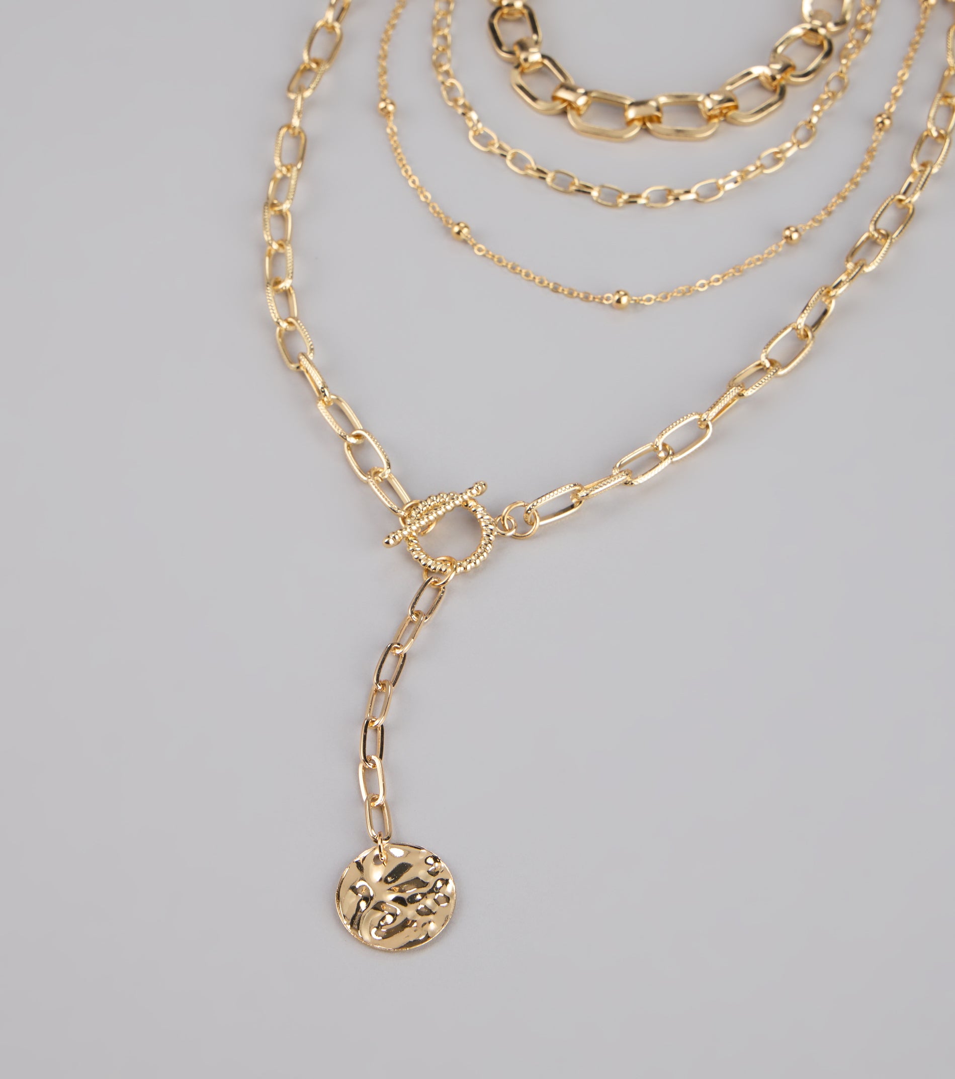 Golden Hour Drop Chain Necklace - Image 3