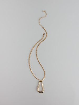 Molten Glow Pendant Necklace