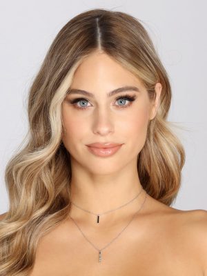 Mini Bar Double Row Necklace