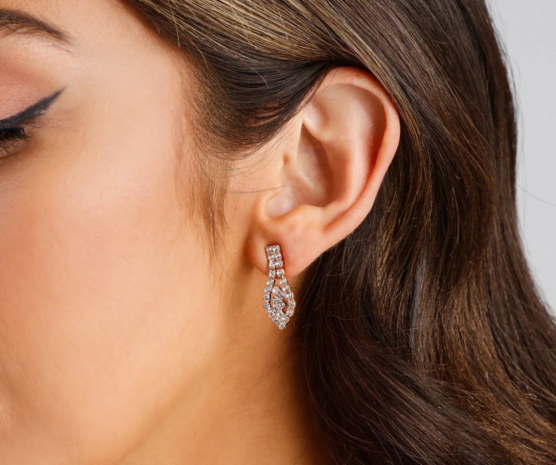 Dazzling Diva Collar and Duster Earrings Set - Image 3