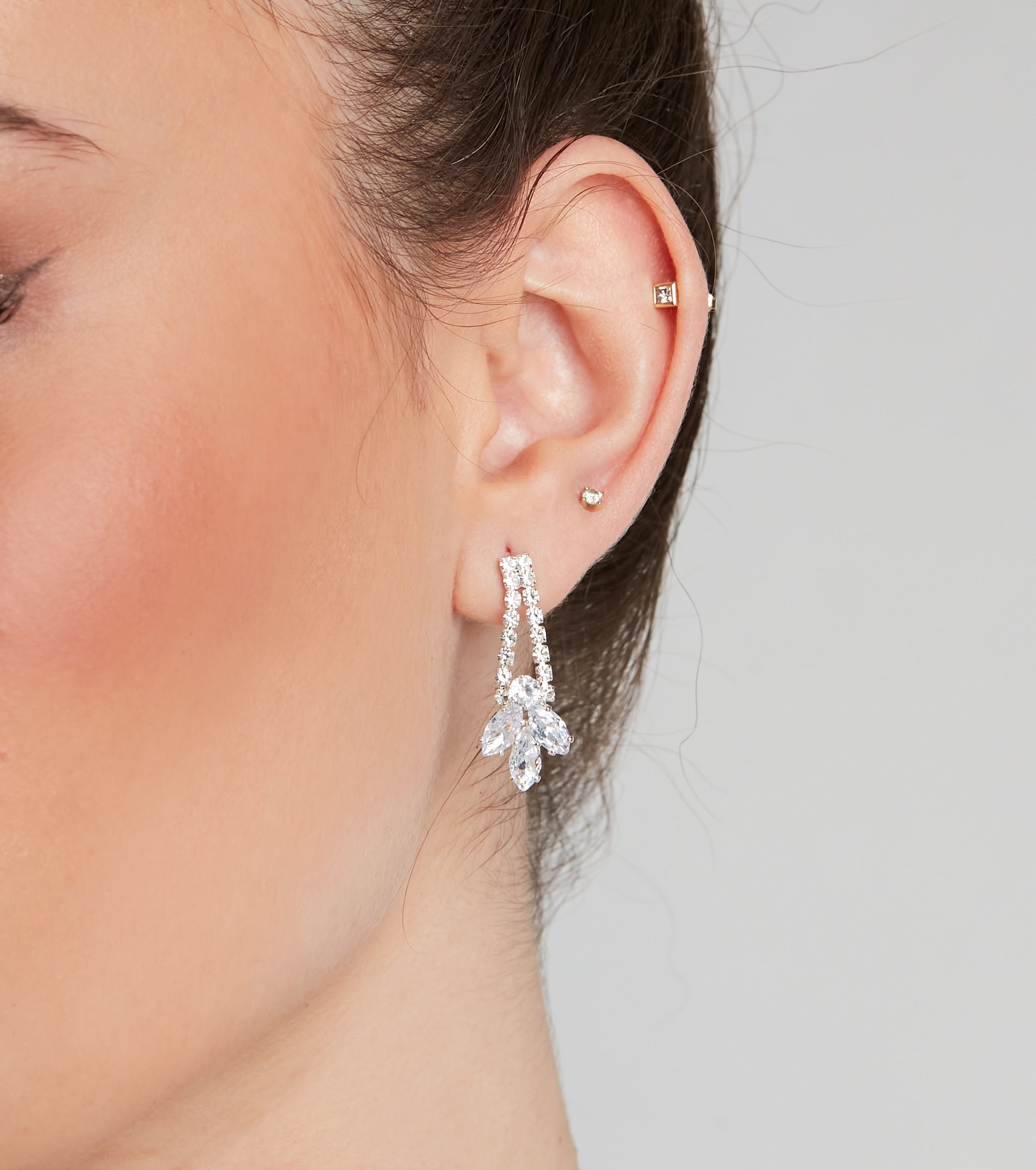 So Elegant Cubic Zirconia Necklace And Earrings Set - Image 3
