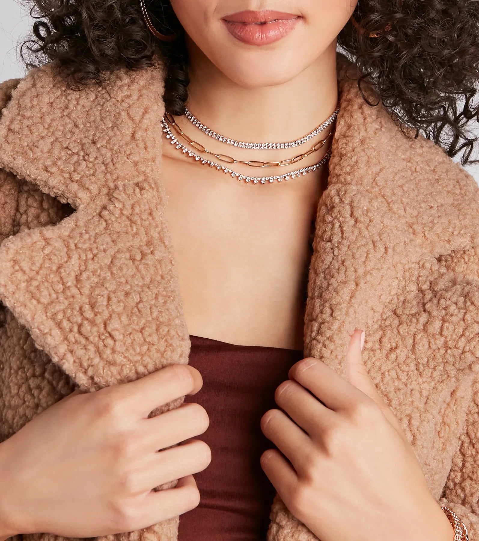 Gorgeous Shine Choker Necklace Set - Image 2