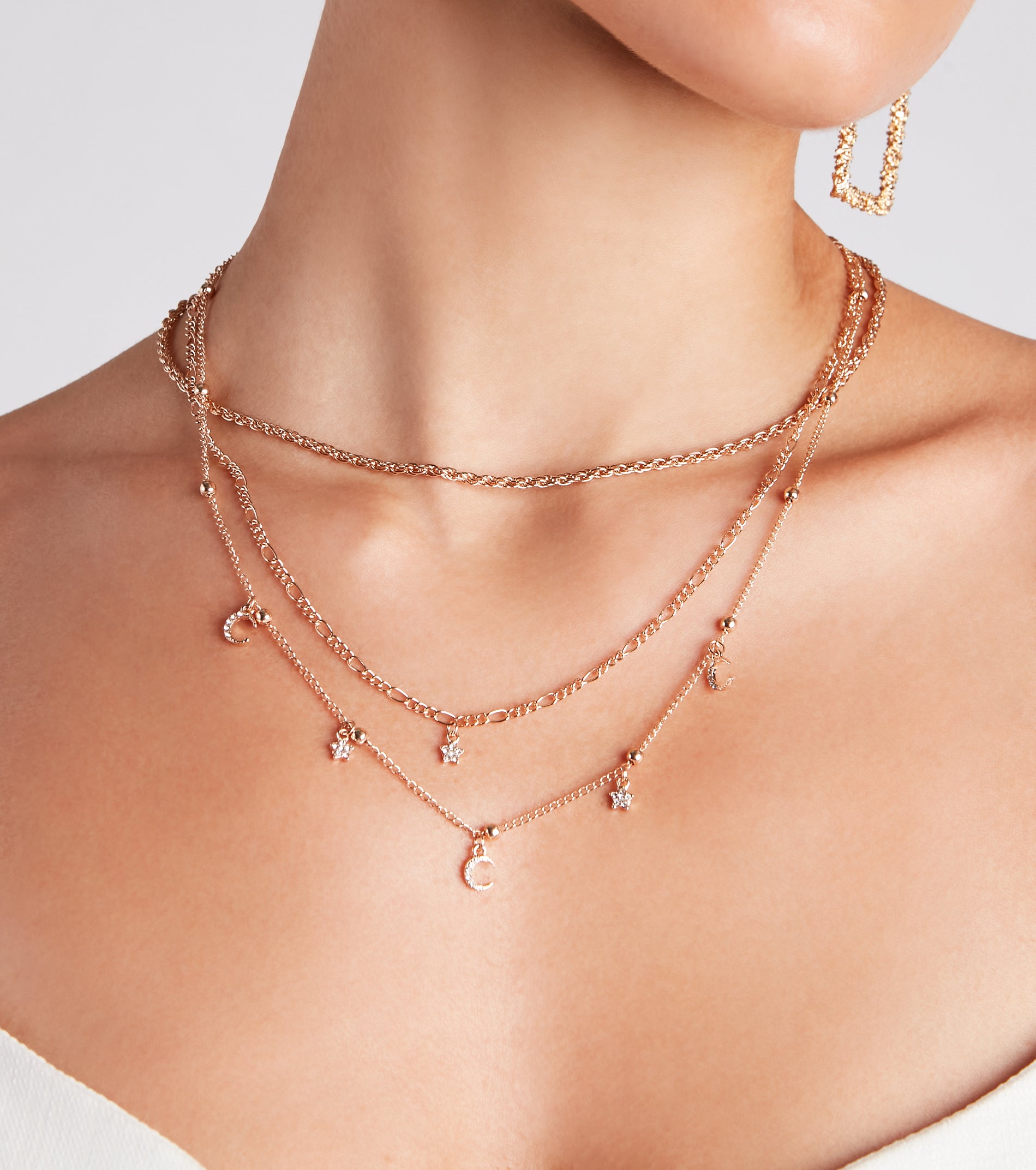 Cool-Girl Chic Celestial Charm Necklace - Image 2
