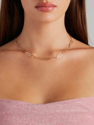 Classic And Sleek Dainty Chain Choker Necklace