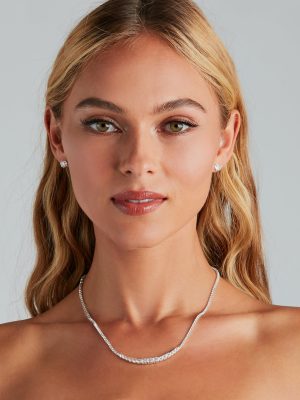 Loving This Moment Necklace And Earrings Set
