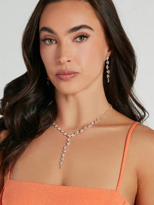 Found Something Glam Necklace And Earrings Set