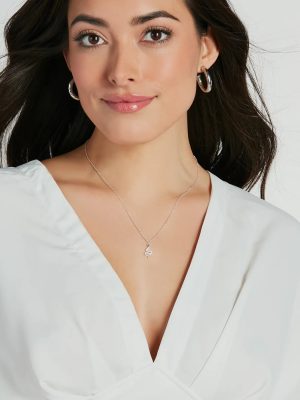 Sassy Flex Sterling Silver Plated Snake Charm Necklace