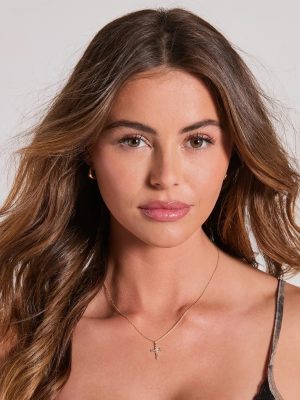 Sleek Peek Cross Charm Dainty Necklace