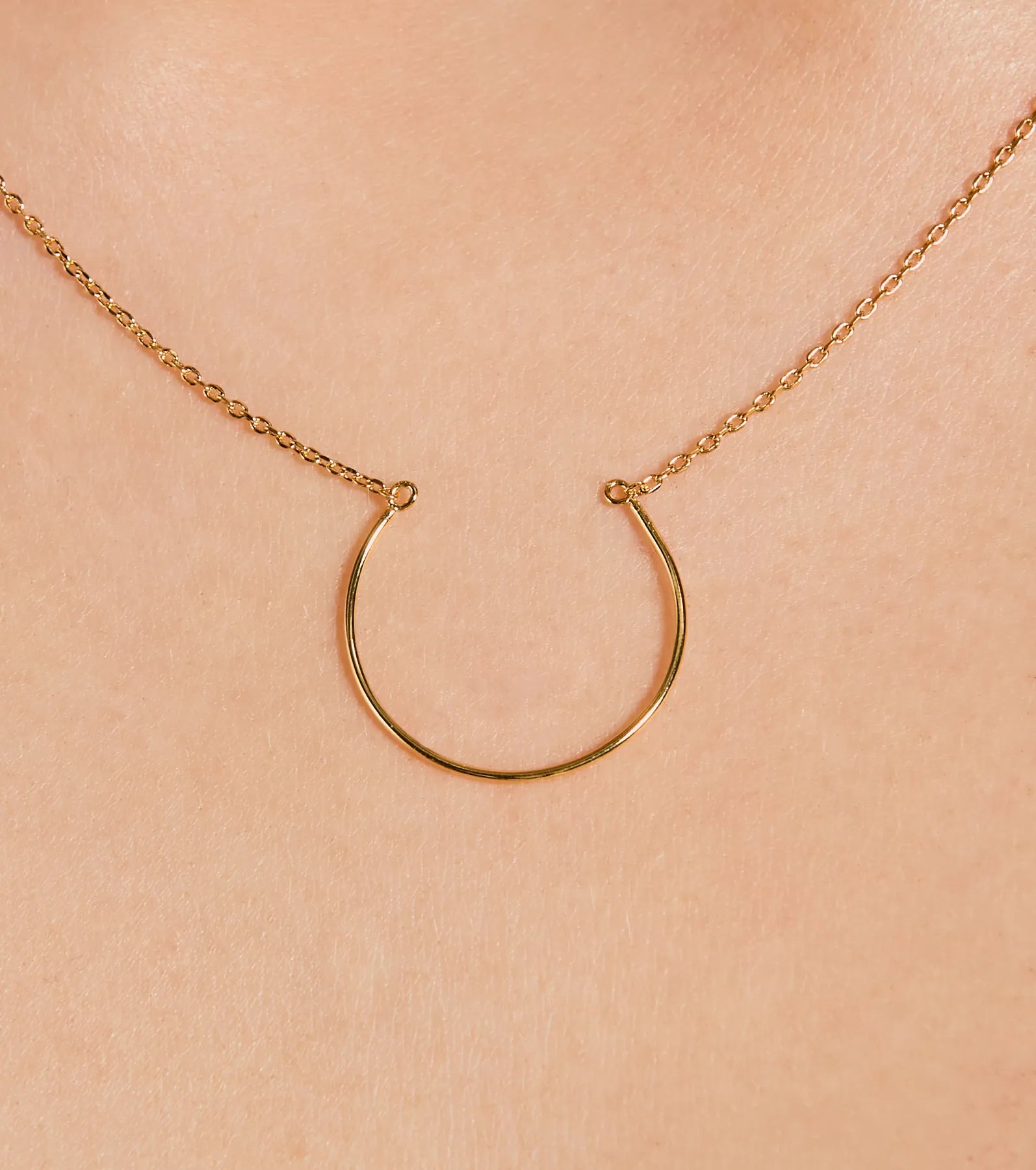 Chic Simplicity Open-Circle Charm Necklace - Image 2