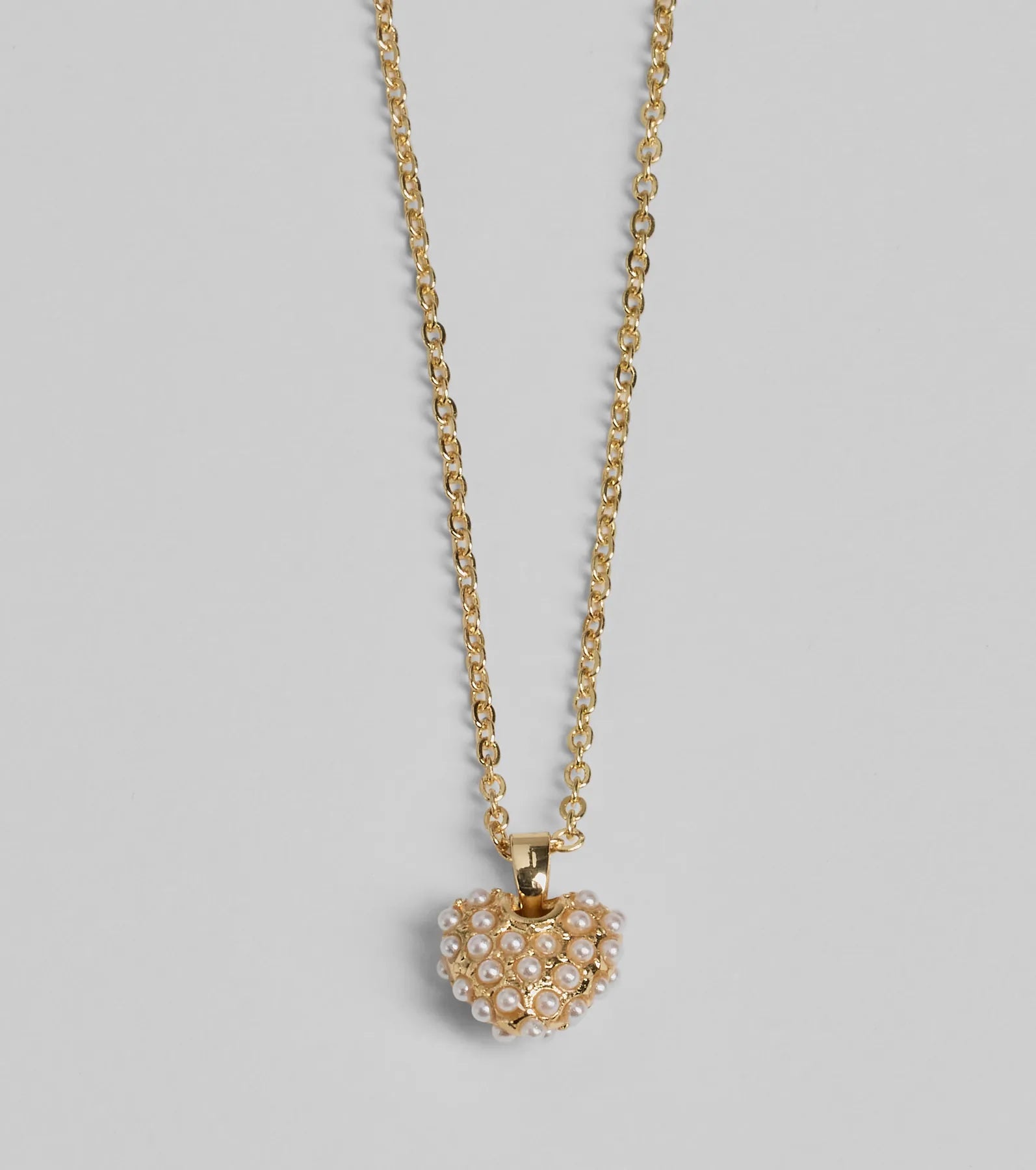 Meet Your Match Faux Pearl Heart Necklace - Image 2