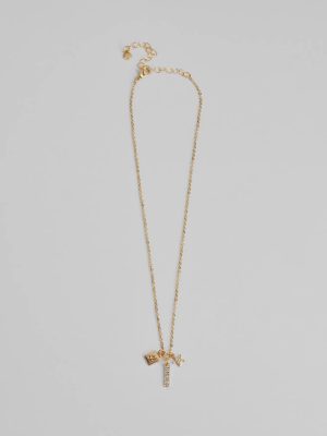 Glam Wish Rhinestone Celestial Charm Necklace