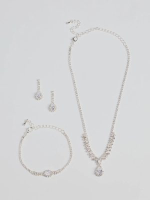 Decadent Radiance Rhinestone Jewelry Set
