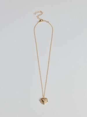 Cross My Heart Pendant Necklace