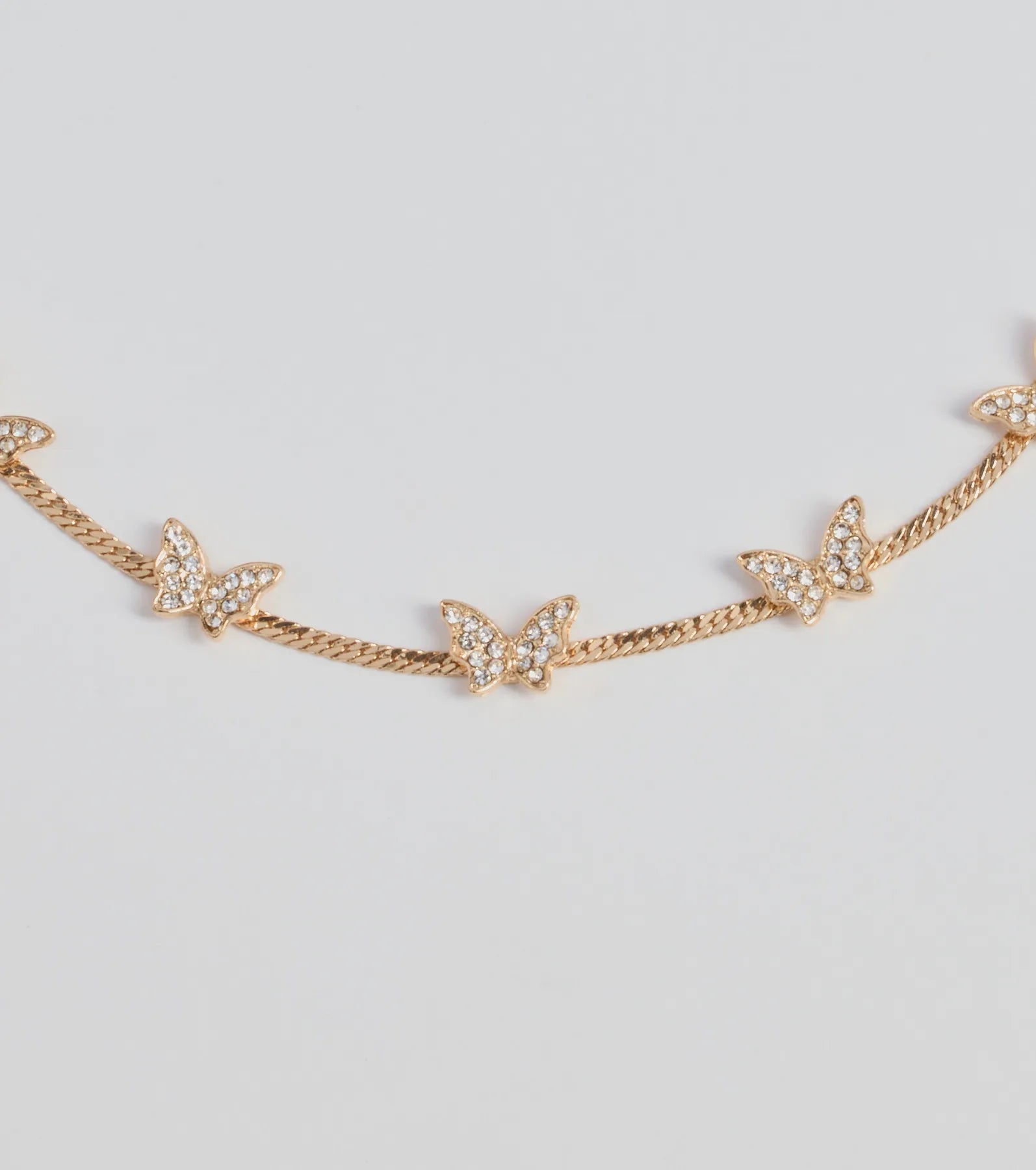 In Flight Butterfly Rhinestone Choker - Image 2