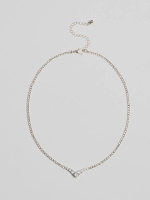 Gleam And Glow Rhinestone Necklace