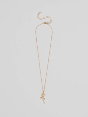 Divine Enchantment Rose Charm Necklace
