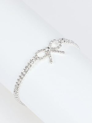 Perfect Bow Rhinestone Bracelet
