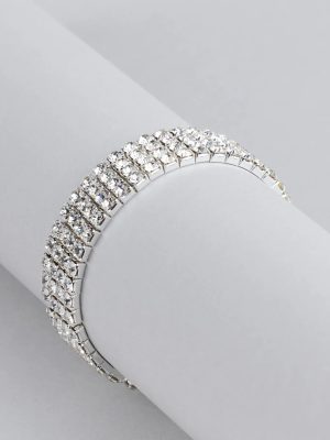Major Glitz Rhinestone Stretch Bracelet