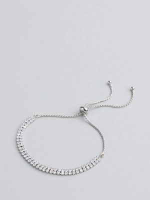 Glam Classic Cubic Zirconia Slider Bracelet