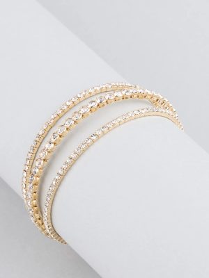 Glimmering Shine Rhinestone Cuff Bracelet