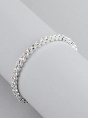 Pretty Shine Rhinestone Memory Wire Bracelet