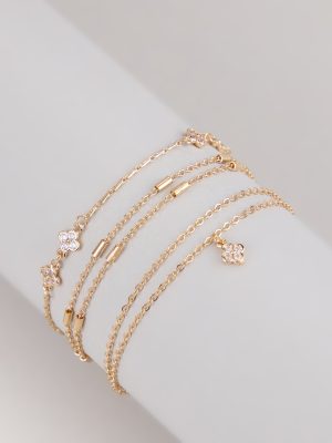 Dainty Daze Layered Chain Bracelet Set