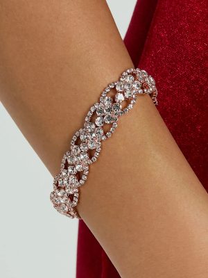 Simply Dazzle Rhinestone Clasp Bracelet