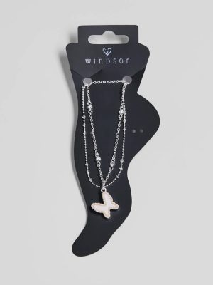 Flirt And Flutter Three-Pack Anklet Set