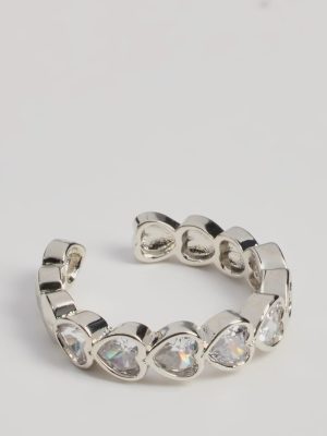 Enchanted Moment Cubic Zirconia Open Heart Ring