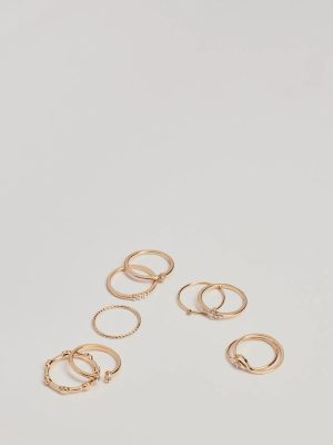 Sleek Trend Rhinestone Multi Ring Pack