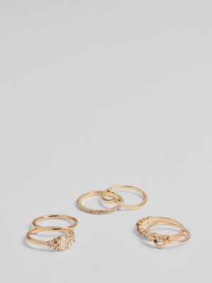 Glam Dainty Details Multi-Ring Pack