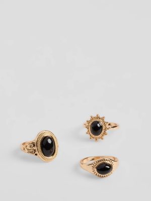 Nail The Look Three-Pack Statement Ring Set