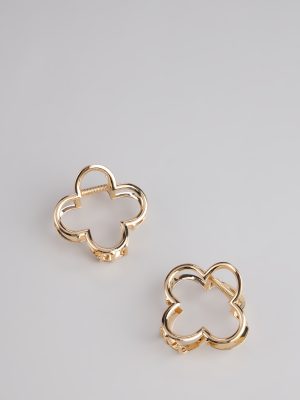 Sleek Chic Clover Claw Clip Set