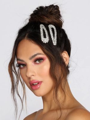Try Me Rhinestone Hair Clips