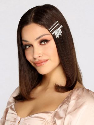 Rhinestone Fringe Bobby Pin 7 Pack