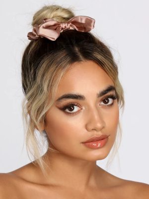 Pretty In Pastel Satin Scrunchy 5 Pack