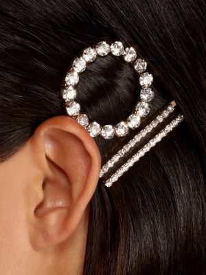 Rhinestone Circle + Bobby Pin 3 Pack
