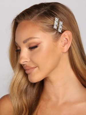 Dainty And Chic Gemstone Hair Clips
