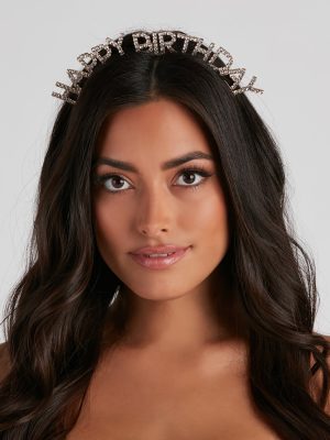 Happy Birthday Rhinestone Headband